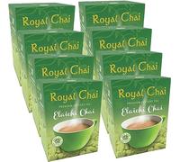 Royal Tea (Chai) in Various Flavours - Instant Premix - Made with Natural Tea Extract & Mixture Of Aromatic Indian Spices - Elaichi Unsweetened 180g - P8
