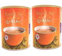 Royal Tea (Chai) in Various Flavours - Instant Premix - Made with Natural Tea Extract & Mixture Of Aromatic Indian Spices - Karak Chai Sweetened Tub 400g - P2