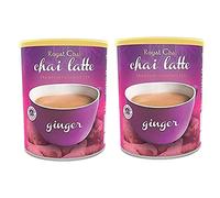 Royal Tea Ginger Chai Unsweetened Tub 400g (Pack of 2) - Premium Instant Tea - Ginger Tea - Natural - Instant Ginger Indian Tea