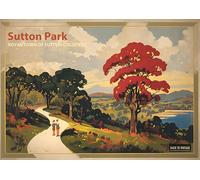 Royal Town of Sutton Travel Poster - A4 Wall Art, Wanderlust Print, Inspirational World Map, Vintage City, Retro Poster, Home Decor for Living Room, Office, Gift Idea for Travel Lovers