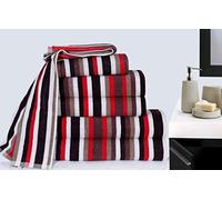 Royal Victorian Pure100% Cotton Stripe Quality 550 GSM Bath Towel, Bath Sheet and Bale Sets (Purple, Bale Set of 6)