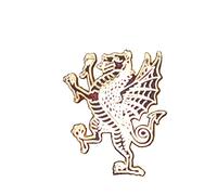 Royal Welsh Fusiliers Lapel Pin Military Badge Rampant Dragon