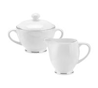 Royal Worcester Serendipity Platinum Sugar and Cream Set