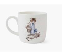 Royal Worcester Wrendale Deigns Cattitude & Threes a Crowd 0.3 Litre Ceramic Mug with Cat and Kitten Motifs