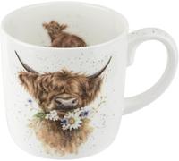 Royal Worcester Wrendale Deigns Daisy Coo Large 0.4 Litre Cow Design Ceramic Mug