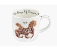 Royal Worcester Wrendale Deigns Squirrel Magic of Christmas 0.3 Litre Ceramic Mug