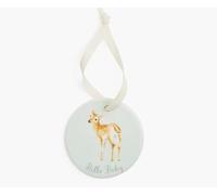 Royal Worcester Wrendale Designs Little Wren Hello Baby Hanging Ornament