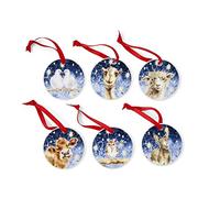 Wrendale Nativity Christmas Decorations Set of 6