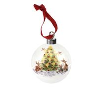 Royal Worcester Wrendale Hanging Ornament Oh Christmas Tree Bauble - Assorted Motifs, 26in, Fine Bone China, 1742031