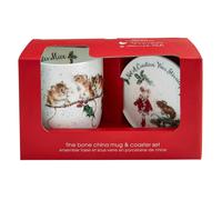 Wrendale Designs - 'Winter Mice' Mug and Coaster Set