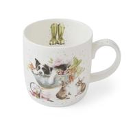 Wrendale Designs Sleeping on The Job Mug, White