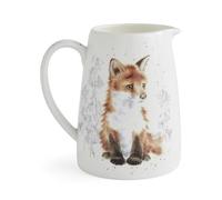Royal Worcester x Wrendale Designs Fox Posy Jug (125ml) - Fine Bone China Mini Jug for Milk, Cream or Vase Display with Animal Artwork
