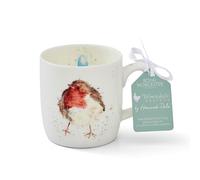 Portmeirion Home & Gifts Garden Friend (Robin) Bone China Single Mug, 1 Count (Pack of 1)