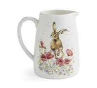 Royal Worcester x Wrendale Designs Hare Posy Jug (125ml) - Fine Bone China Small Serving Jug for Milk, Cream or Floral Arrangements