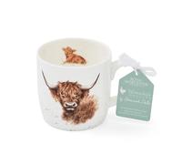 Portmeirion Mug Royal Worcester Wrendale Highland Cow MMMT5629-XSM Multi-Color 310ml