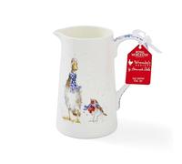 Portmeirion Home & Gifts Wrendale Jug (Duck & Robin), Bone China, 14.5 x 9.5 x 15 cm