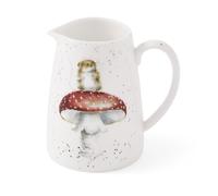 Royal Worcester x Wrendale Designs Mouse Posy Jug (125ml) - Fine Bone China Mini Jug for Milk, Cream or Flowers with Animal Illustration