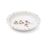 Royal Worcester x Wrendale Designs Pie Dish - Stoneware White Dish Featuring a Mouse on a Branch of Berries Design by Artist Hannah Dale, Suitable for Serving Pies, Tarts, Desserts, 27.5 x 4.5cm