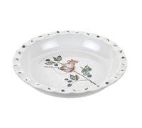 Royal Worcester x Wrendale Designs Pie Dish - Stoneware White Dish Featuring a Mouse on a Branch of Berries Design by Artist Hannah Dale, Perfect for Serving Pies, Tarts, Desserts, 27.5 x 4.5cm