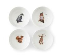 Wrendale Designs Deep Bowls Woodland Animals – 6" Set of 4 by Royal Worcester