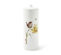 Royal Worcester x Wrendale Designs Tall Food Storage Jar with LId and Handle - Fine Bone China, Ideal for Keeping Pasta, Rice, Coffee and Sweet Treats Fresh, 31cm