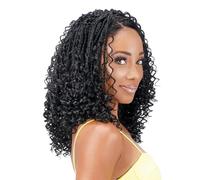 Royal Zury Crochet Briad V Shape Finish Style V11 Boho Curls (12" + 13" + 14") (Medium Brown 4)