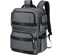 RoyalAnt Work Backpack for Men, 17 inch Laptop Business Teacher Backpack for College with USB Charging Port, Grey, Medium