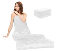 ROYALAY Sauna Towel, Absorbent Sauna Blanket Insert, Luxury Sauna Accessory, White, Microfiber