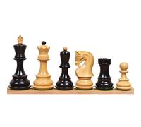 RoyalChessMall -3.9" Russian Zagreb 59' Series Chess Pieces only Set - Weighted Ebonised Boxwood…