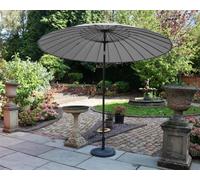 Royalcraft 2.7M Grey Crank And Tilt Shanghai Parasol (38mm Pole, 24 Ribs)
