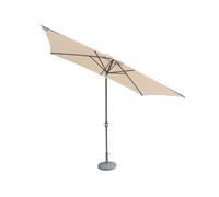 Royalcraft Ivory 2.4X3M Crank And Tilt Parasol - Grey Pole (38mm Pole, 8 Ribs)