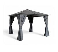 Royalcraft Lugano Polycarbonate Gazebo 3X3.6M Grey