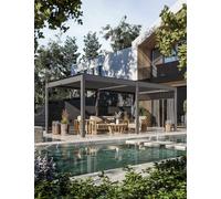 Royalcraft Luxe Pergola 6M x 3M Black/Grey