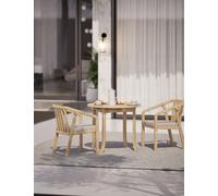 Royalcraft Maris 2-Seater Round Bistro Set Natural
