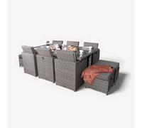Paris 10 Seater Cube Set - Grey