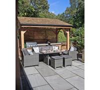 Royalcraft Paris 7 Seater Dining Set Grey