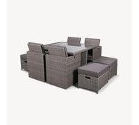 Paris 8 Seater Cube Set - Grey