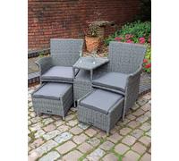 Royalcraft Paris Companion Chairs With Table Grey