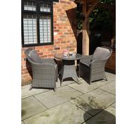 Royalcraft Paris Imperial 2 Seater Bistro Set Grey