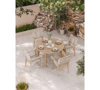 Royalcraft Roma 4 Seater Dining Set Natural Mix