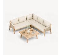 Royalcraft FSC 1 ROMA L Corner Set: 1 Left sofa, 1 Right sofa, 1 Corner Sofa, 1 90cm Square Coffee Table