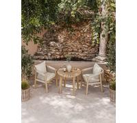 Royalcraft Roma 80cm Round Dining Bistro Set Natural