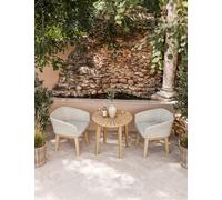 Royalcraft Roma Bistro Table and Eden Dawn Chairs Natural