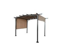 Royalcraft SAN REMO SLIDING PERGOLA 2.75X3.66M in Light Brown Royalcraft Light Brown