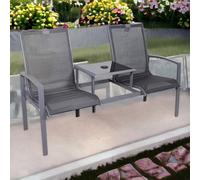 Royalcraft Sorrento 2 Seater Black Companion Set