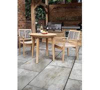 Royalcraft Sunray 2 Seat Bistro Set with Stacking Chairs Natural