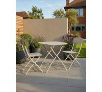 Royalcraft Venice Square Bistro Set 70cm x 70xm Cream