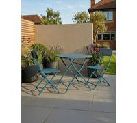 Royalcraft Venice Square Bistro Set 70cm x 70xm Dark Blue