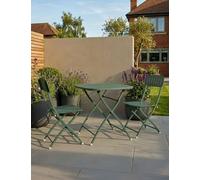 Royalcraft Venice Square Bistro Set 70cm x 70xm Light Green