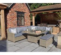 Royalcraft Wentworth 7Pc Deluxe Modular Square Corner Dining / Lounging Set